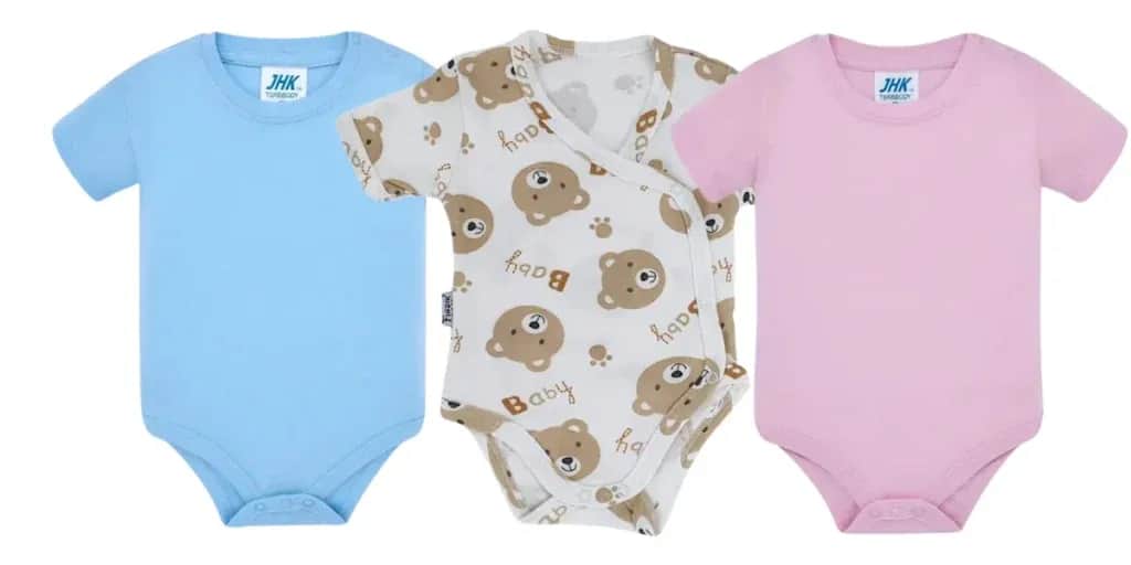 Najlepsze body niemowlęce kopertowe z krótkim rękawem dla Twojego dziecka
