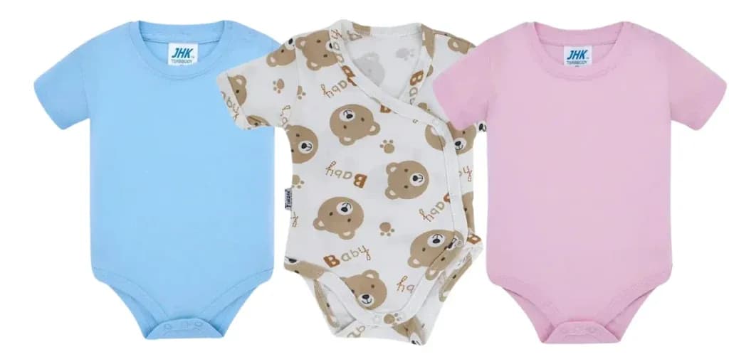 Najlepsze body niemowlęce kopertowe z krótkim rękawem dla Twojego dziecka