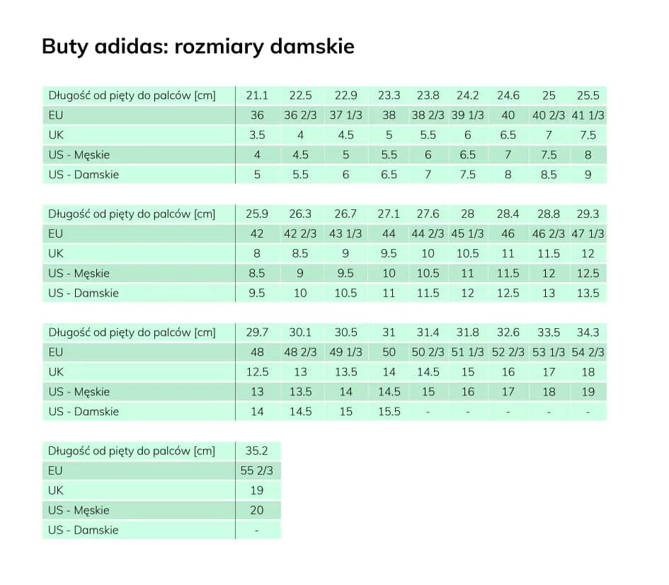 Adidas 42 2/3 ile cm - poznaj dokładny rozmiar i uniknij błędów przy zakupie